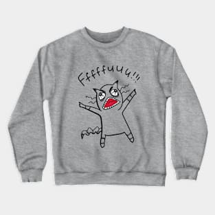 Fffuuu Rage Cat - light ($ for SilverCord-VR) Crewneck Sweatshirt